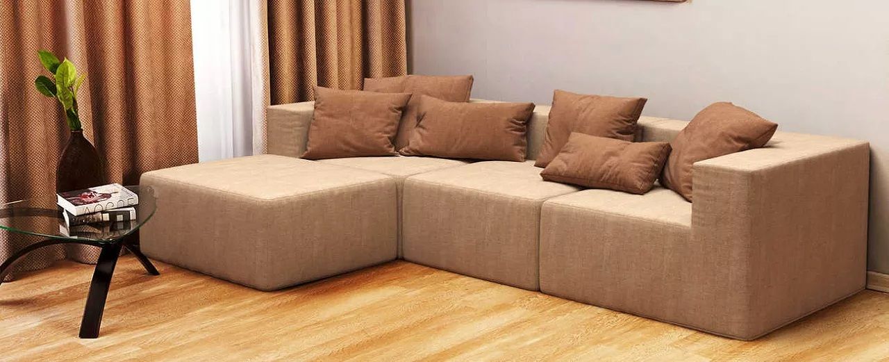 Соберите свой прямой диван для гостиной