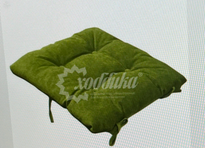 Матрас набивной, одинарный, с завязками, 4 пуговицы