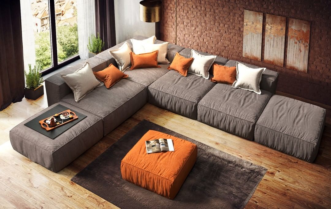 Серый диван в интерьере: как выбрать и с чем сочетать