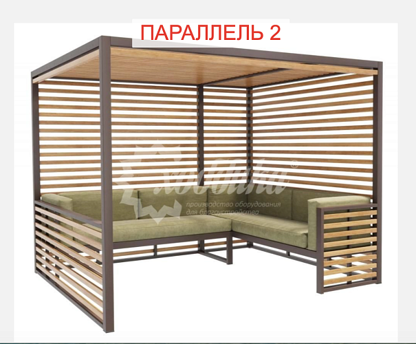 Матрас/подлокотник для дивана Параллель 2, пухлый, 650/450/150 - 1