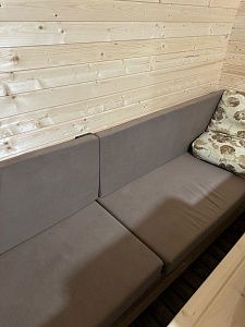 Коричневый матрас на скамейки в баню, на заказ в любом цвете, любого размера. Отзыв клиента Гливер, 5 звезд. 