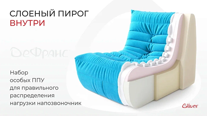 Кресло ДеФранс™️ 1-местное - 4
