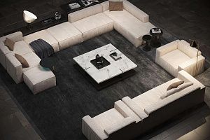 Белое бескаркасное кресло Фри для лаунж зоны 