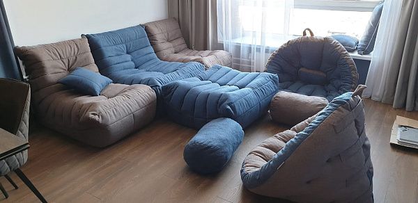 Мягкая мебель в лаунж формате. Отзыв о комфорте и современном дизайне с фото. 5/5.