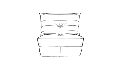 Кресло ДеФранс 1 местный, ширина 90 см