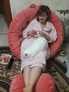 Где купить кресло с пуфом для ног? Отзыв о заказе и доставке с фото. 5 звезд.