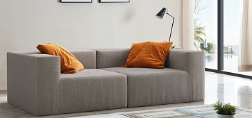 Серый диван в интерьере-12, Диван Драм
