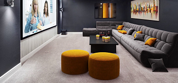 Серый диван в интерьере-17, Диван Итальянец