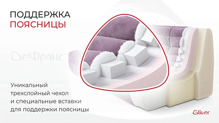 Диван ДеФранс™️ прямой 3-х местный - 2
