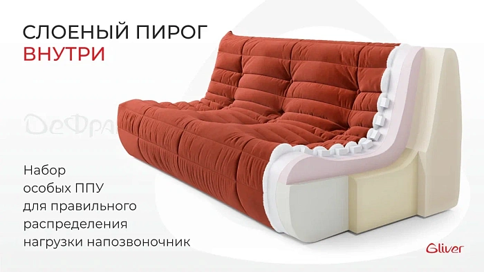 Диван ДеФранс™️ прямой 3-х местный - 3