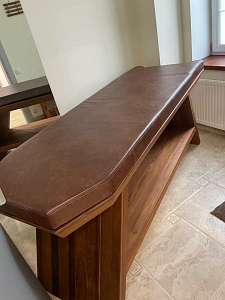 Матрас на массажный стол коричневого цвета. Отзыв клиента, 5 звезд.