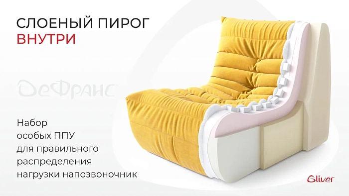 Кресло ДеФранс™️ 1-местное - 4