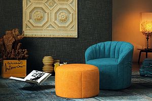 Бескаркасное кресло Шелл для лаунж зоны, яркие цвета для современного дизайна